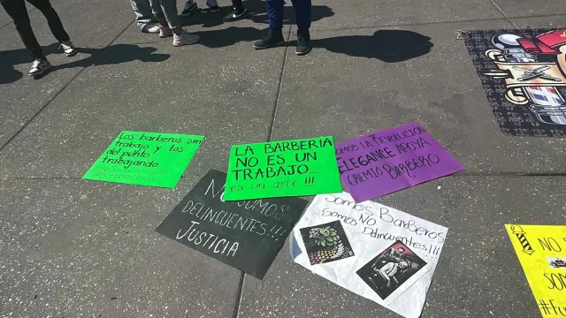 Protesta de berberos de Edomex en la CDMX