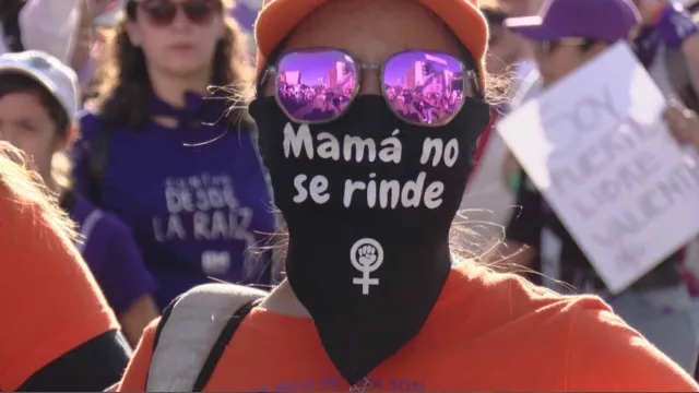 Madres en el 8M en Guadalajara