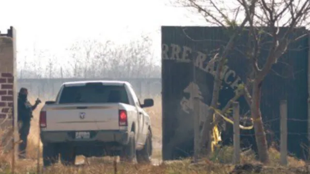 Entrada del rancho Izaguirre en el municipio de Teuchitlán. Foto: AFP1|@35mmfotografia