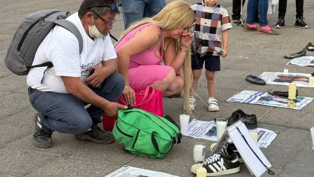 En el centro de Irapuato, colectivos de búsqueda se unieron al Luto.