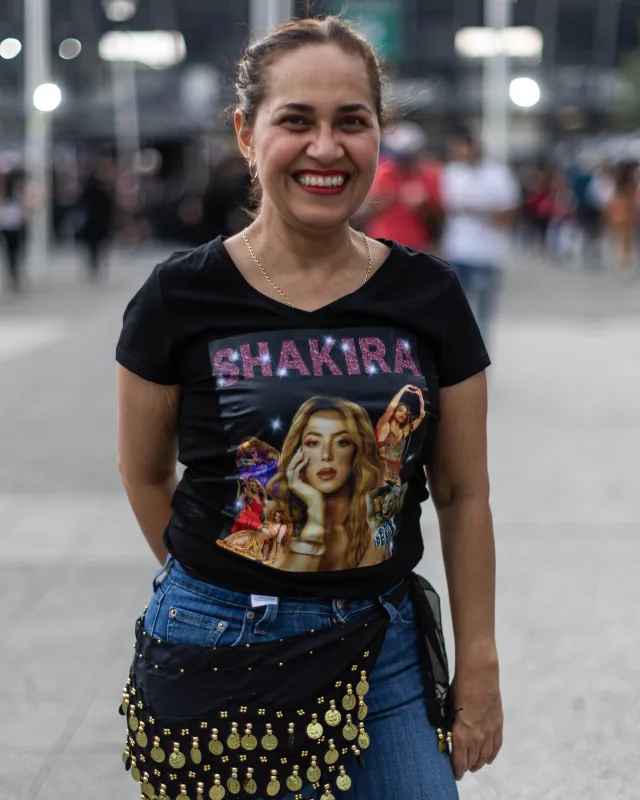 Alejandra, fanática de Shakira, durante el segundo concierto en la Ciudad de México