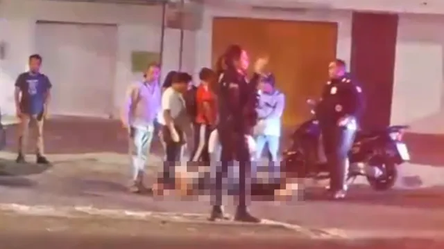 Atienden a persona lesionada sobre la carretera Puebla-Tlaxcala. Foto: Ehécatl Mello | N+