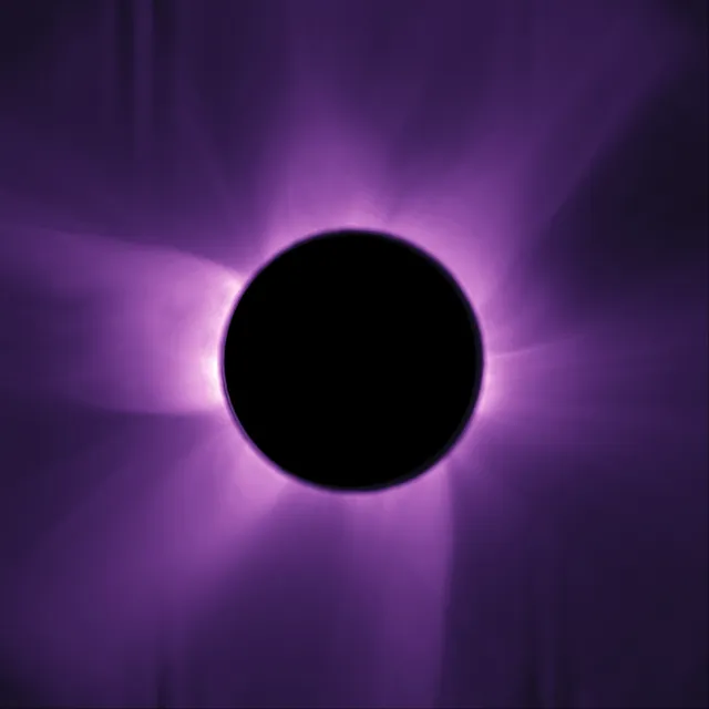 Eclipse solar artificial. Foto: Agencia Espacial Europea