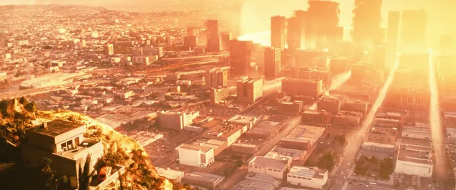Fotograma de Terminator 2: el juicio final, donde explota una bomba nuclear