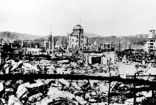 Hiroshima después de la explosión de la bomba atómica