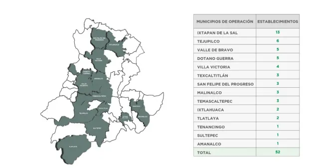 Municipios en los que se aplicó Operativo Liberación. Fuente: SSPC