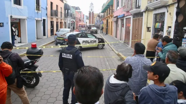 Ciudadanos reportan balacera en joyería del centro de Tehuacán. Foto: Genaro Zepeda | N+