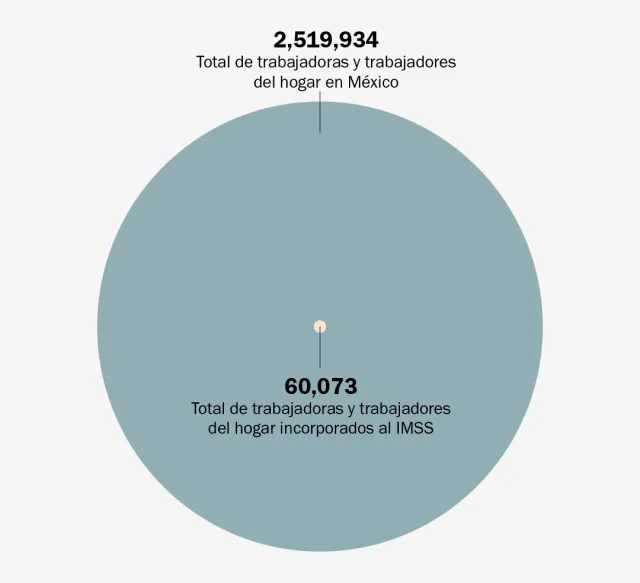 Trabajadoras del Hogar Incorporadas al IMSS. N+