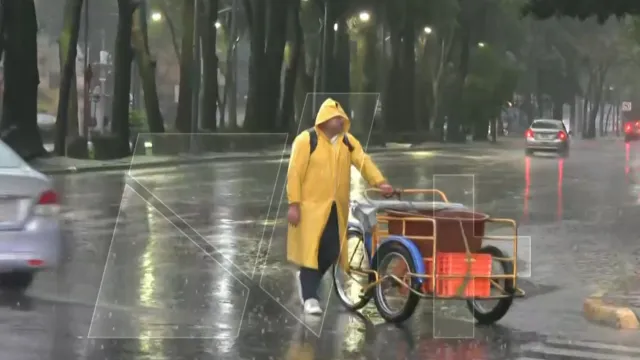Lluvias en calles de la alcaldía Miguel Hidalgo, CDMX, 13 agosto de 2025. Foto: N+