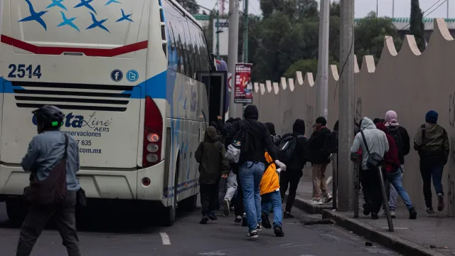 Protestas Ayotzinapa Campo Militar. Foto: N+