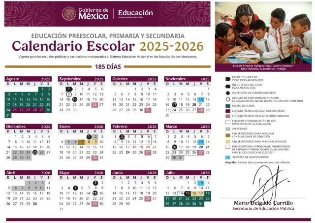 Calendario SEP 2025: ¿Qué días feriados y puentes le quedan a estudiantes?. Foto: SEP