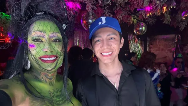 Karina Torres fue disfrazada de Elphaba.