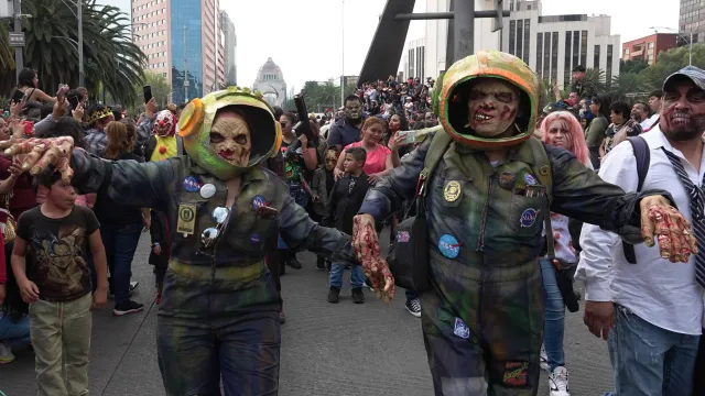 Marcha Zombie CDMX Octubre 2025. Foto: Cuartoscuro