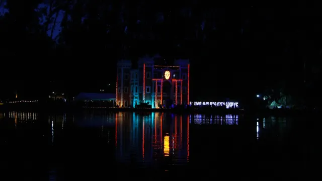 Así se ve la Exhacienda de Chautla de noche