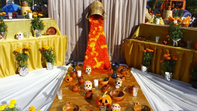 Ofrenda Monumental en Parque Intermunicipal de San Andrés Cholula