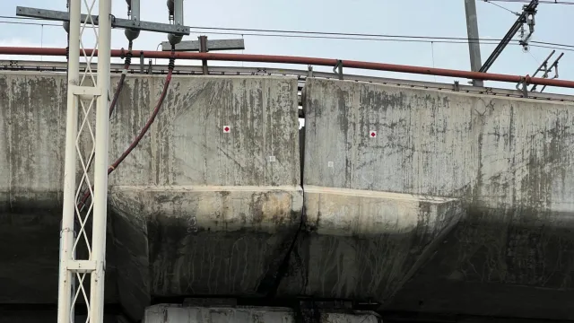 Separación en tramo elevado de L12 del Metro. Foto: N+