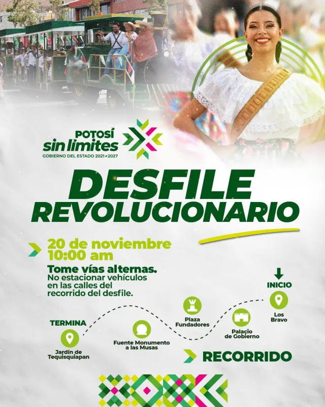 Desfile Revolucionario 2025 en SLP