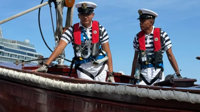 Buque Cuauhtémoc en Cozumel
