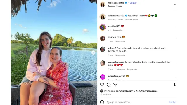 Mamá de Fátima Bosch. Foto: Fátima Bosch Fernández/Instagram