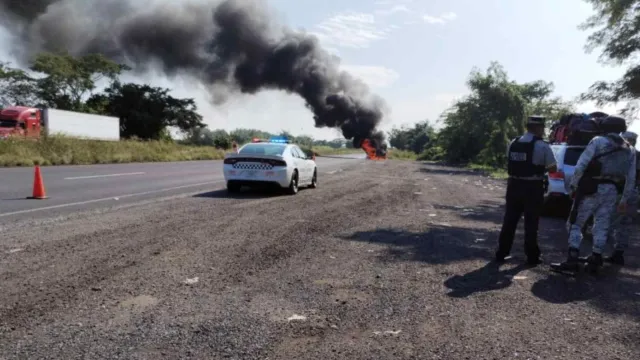 Accidente en Veracruz. foto: Guardia Nacional 