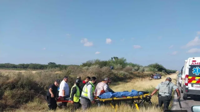 Accidente en carretera Cd. Victoria - Matamoros. Foto: Guardia Nacional
