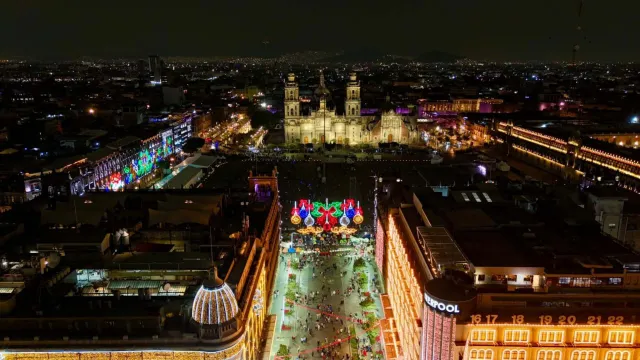 Iluminado navideño 2025 en CDMX. Foto: Jefatura de Gobierno