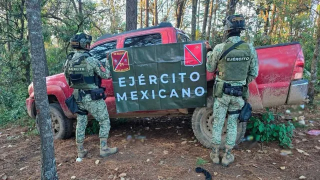Vehículo asegurado en el marco del plan por la paz y la justicia en Michoacán. Foto: Gabinete de Seguridad