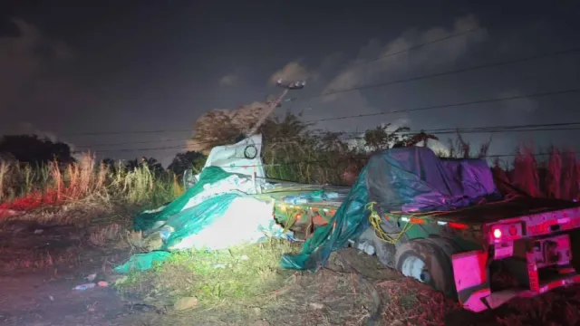 Accidente en Veracruz. foto: Guardia Nacional