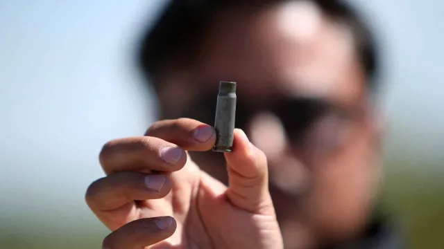 Cancha de futbol, Salamanca, Guanajuato. Foto: AFP