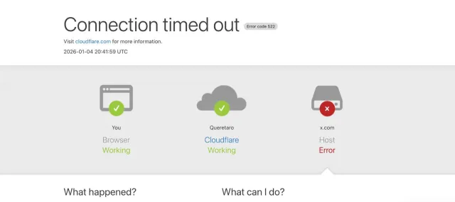 Así aparece el error a algunas personas