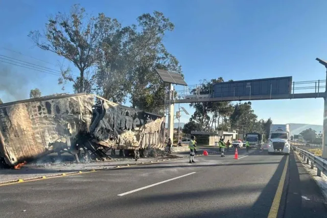 Carreteras bloquedas hoy. Foto: Guardia Nacional 