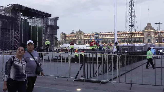 Escenario donde se presentará Shakira. Foto: Cuartoscuro