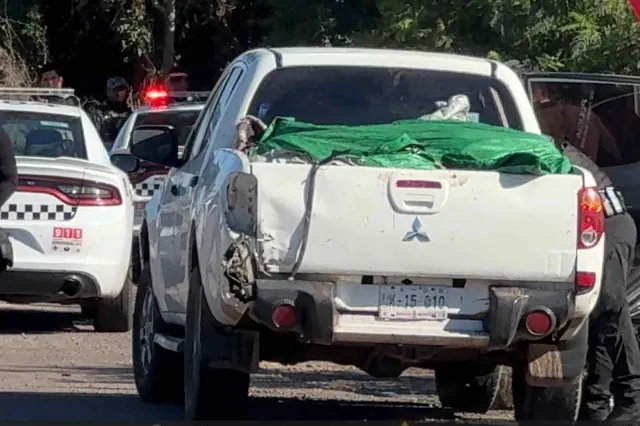 Así encontraron la camioneta con los cinco cuerpos. Foto: N+