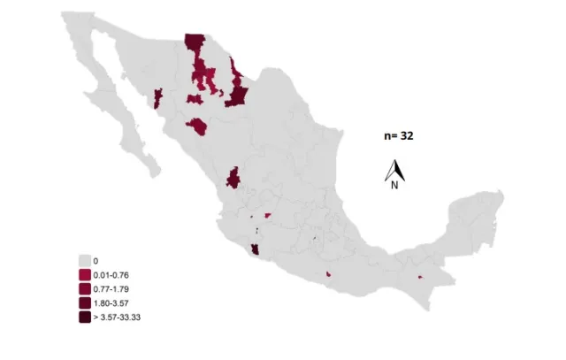 Muertes reportadas por sarampión en México. Foto: SSA