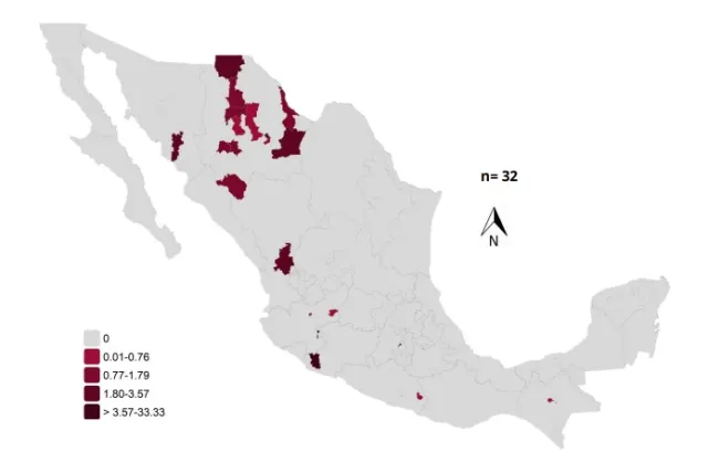 Muertes reportadas por sarampión en México, 26 de febrero de 2026. Foto: SSA