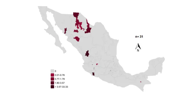 Muertes reportadas por sarampión en México. Foto: SSA