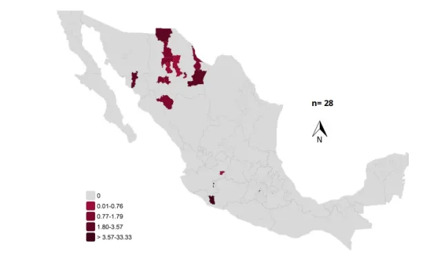 Muertes reportadas por sarampión en México. Foto: SSA
