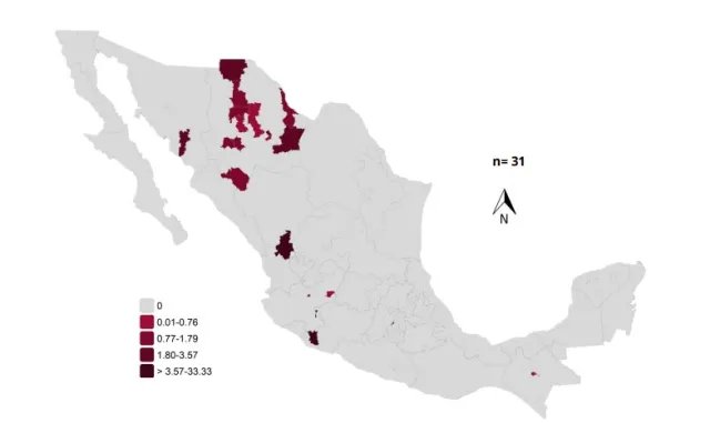 Muertes reportadas por sarampión en México. Foto: SSA