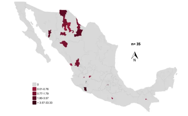Muertes reportadas por sarampión en México, 13 de marzo de 2026. Foto: Ssa