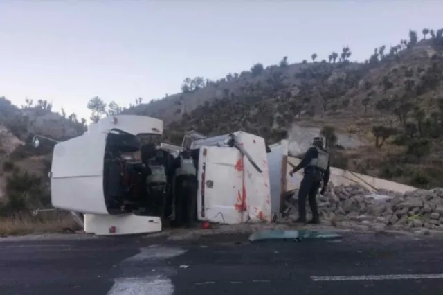 Accidente. Foto: Guardia Nacional 