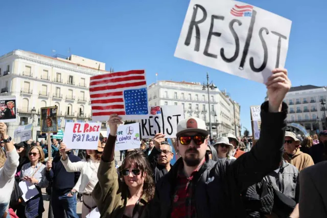 Protesta contra Donald Trump. Foto: AFP