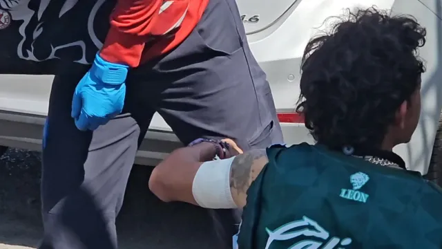 Jorge recibió una herida en su brazo izquierdo. Foto: N+