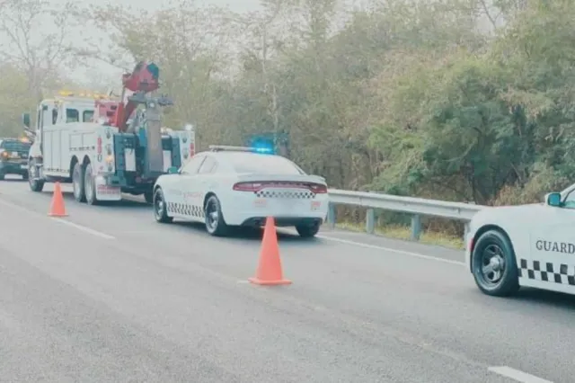 Accidente en Yucatán. Foto: Guardia Nacional