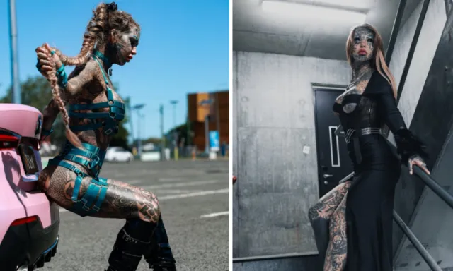  Así se ha tatuado su cuerpo de Amber Luke. Foto: Instagram amberlukereels666