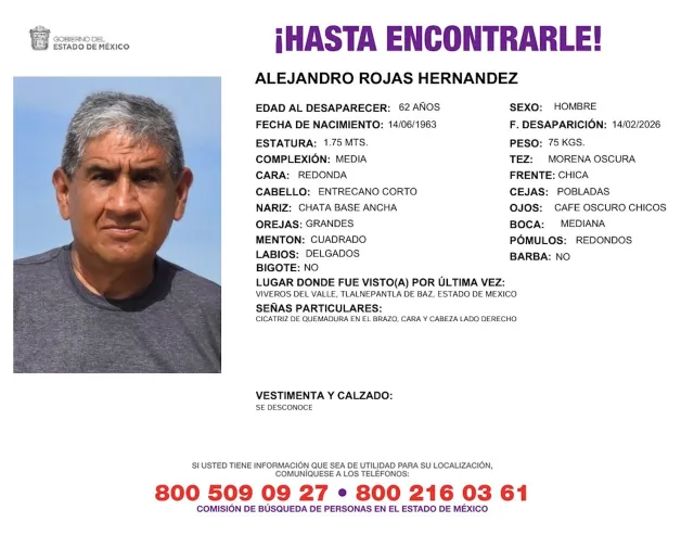 Buscan a Lilia Aldama Martínez, desapareció junto a su esposo en Tlalnepantla de Baz. Foto: Comisión de Búsqueda de Personas en el Estado de México