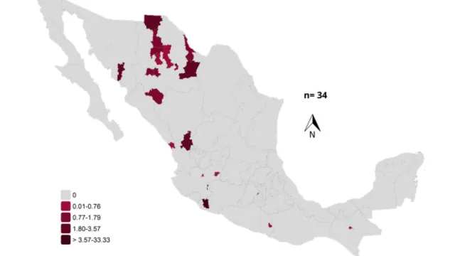 Muertes reportadas por sarampión en México, 5 de marzo de 2026. Foto: Ssa