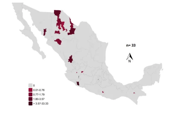 Muertes reportadas por sarampión en México, 4 de marzo de 2026. Foto: Ssa