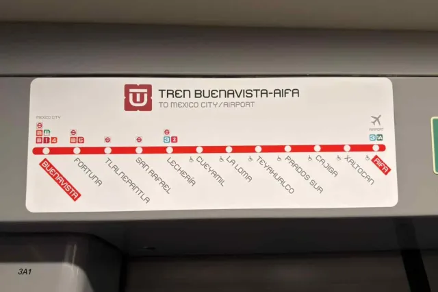 Estaciones Ramal Lechería- AIFA. Foto: @Secihti_Mx