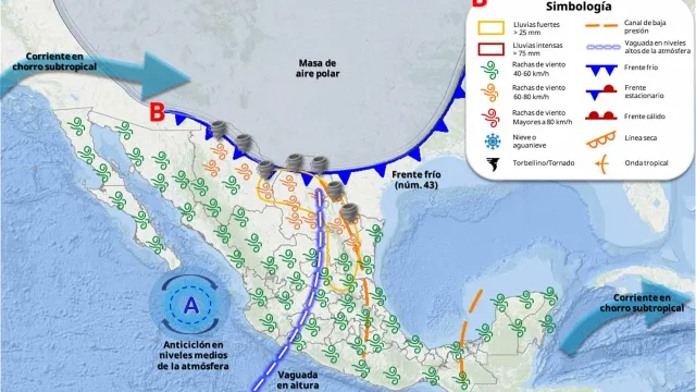 Pronóstico del SÁBADO 04 DE ABRIL 2026. Foto: SMN 