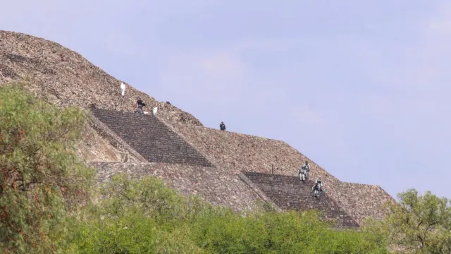 Investigaciones luego de balacera en Teotihuacán. Foto: Cuartoscuro